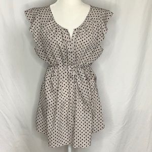 Motherhood Striped Polka Dot Maternity Blouse LRG